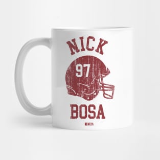 Nick Bosa San Francisco Helmet Font Mug